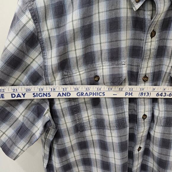 Men's Short Sleeve Carhartt Button Down Shirt Size XL - Picture 10 of 11